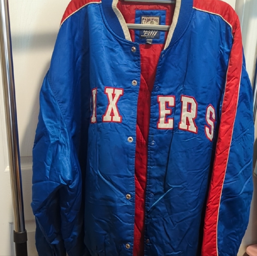 NBA Red and Blue Quilted Jacket